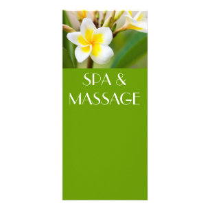 Vittropisk blomma reklamkort