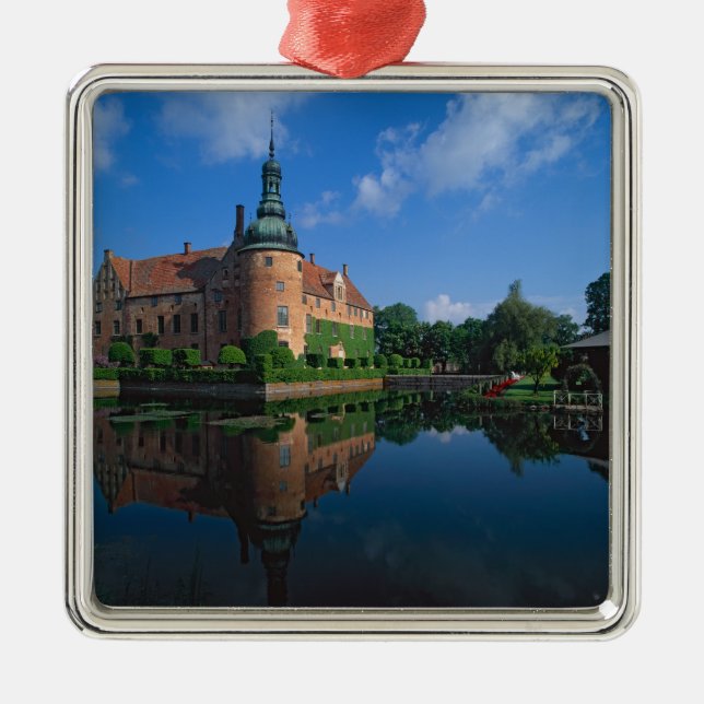 Vittskovle slott, Skåne, Sverige Julgransprydnad Metall (Framsidan)