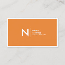 Vittunn ramad minimal monogramOrange