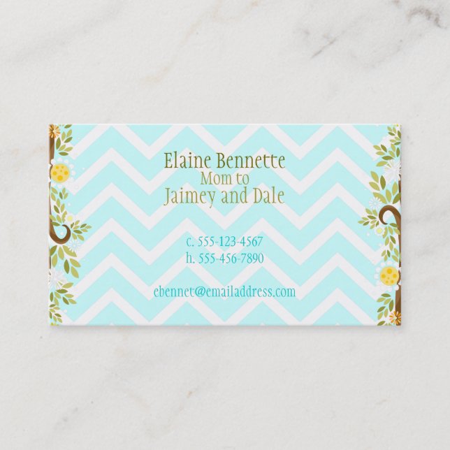 Vitugglor - beställnings- mammatelefonkort (Framsida)