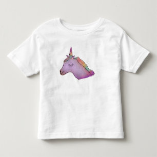 Vitunicornutslagsplats för småbarn t-shirt