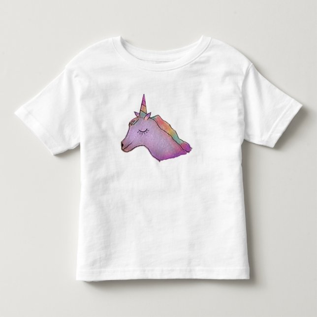 Vitunicornutslagsplats för småbarn t-shirt (Framsida)