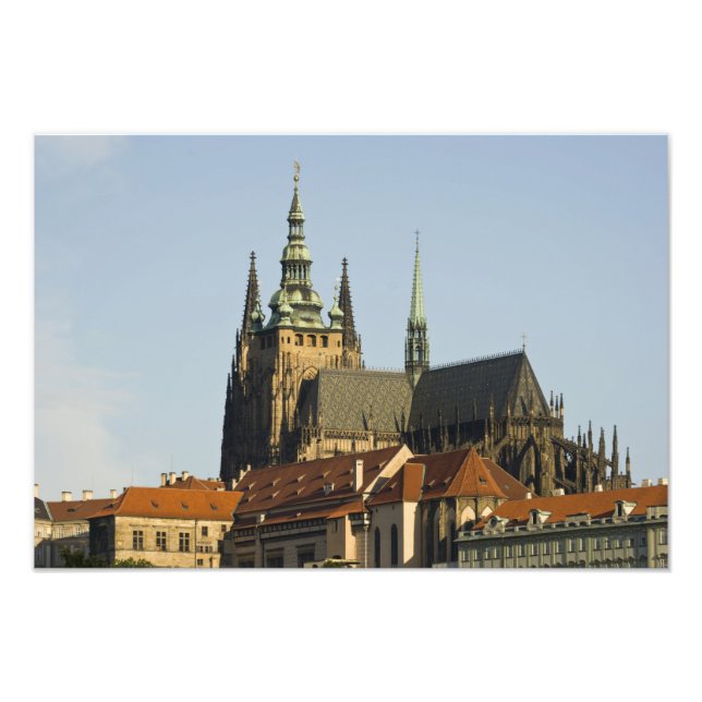 Vituskatedralen och Prag slott, en av Fototryck (Framsidan)