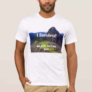 Vitutslagsplatsen "överlevde jag Machu Picchu 201 T-shirt