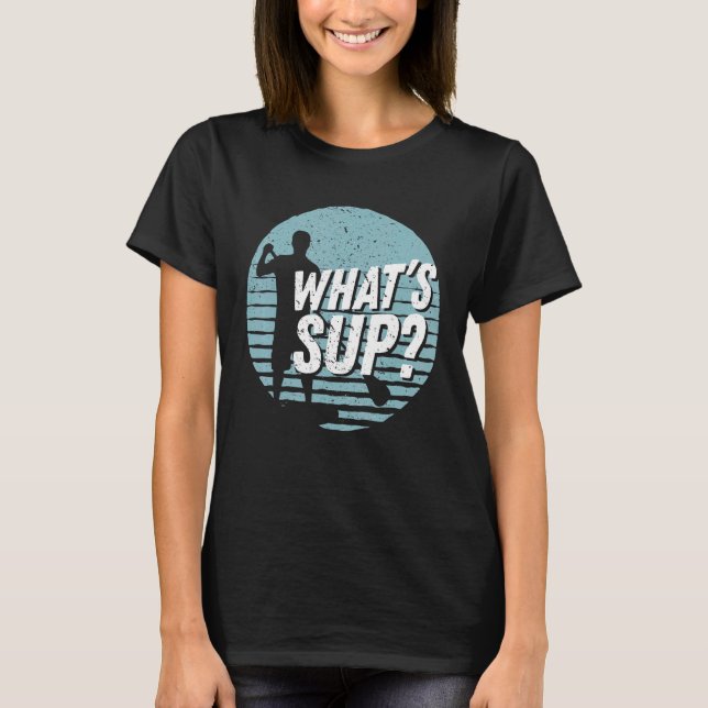 Vitvadssaft Coola Sup Paddling Ställande Padding T Shirt (Framsida)