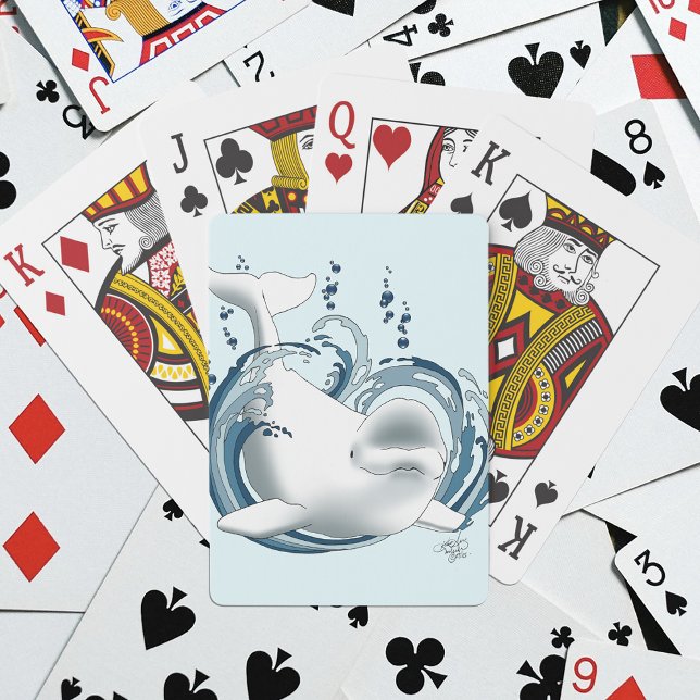 Vitval Blå Casinokort (Skapare uppladdad)