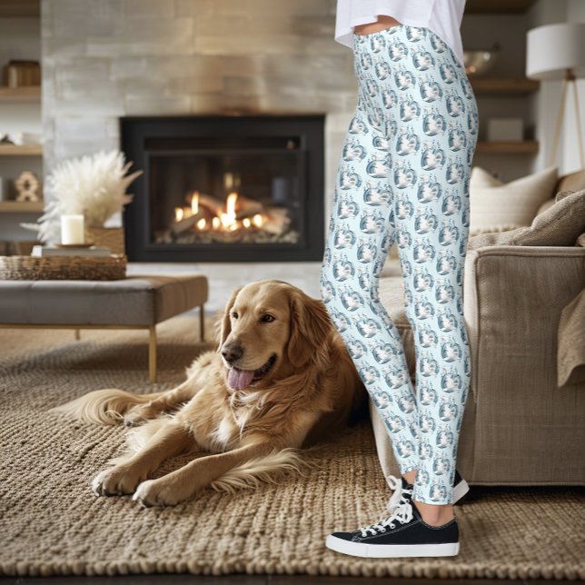 Vitval Blå Leggings (Skapare uppladdad)