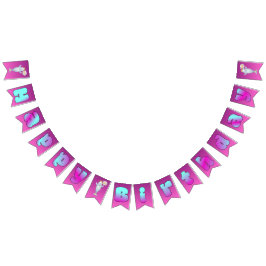 Vitvalsfest Banderoll för födelsedagsfirande~Belua Vimplar