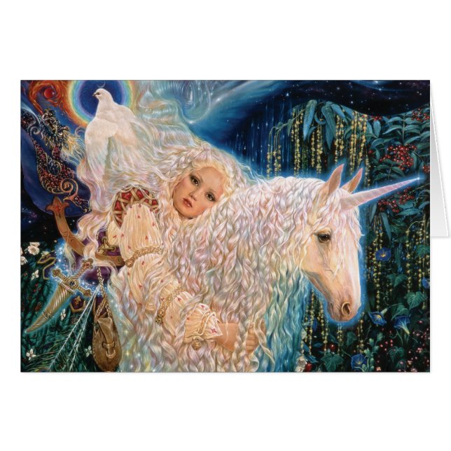 Vitvind av Elizabeth Kyle. Hälsningskort (Framsidan Horizontal)