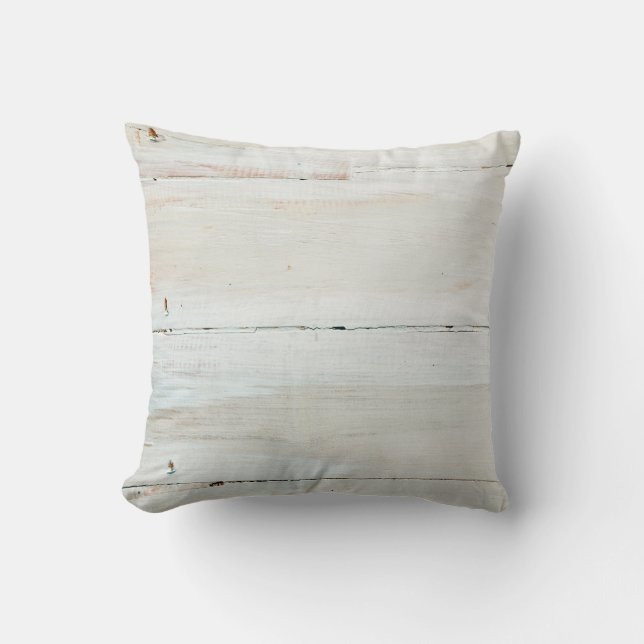 Vitvingad barn Wood White Woodgrain Kudde (Framsida)