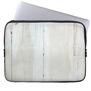 Vitvingad barn Wood White Woodgrain Laptop Fodral