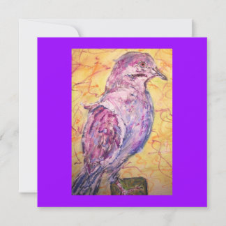 Vitvingad Dove art