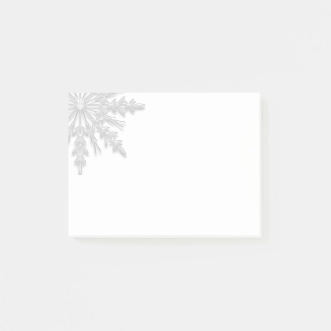 VitvinterSnowflake Post-it Block (Framsida)