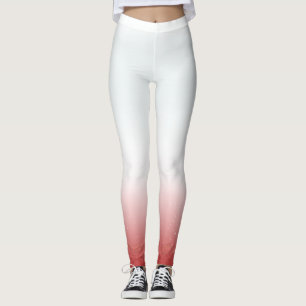 Vitvit och röd jul leggings