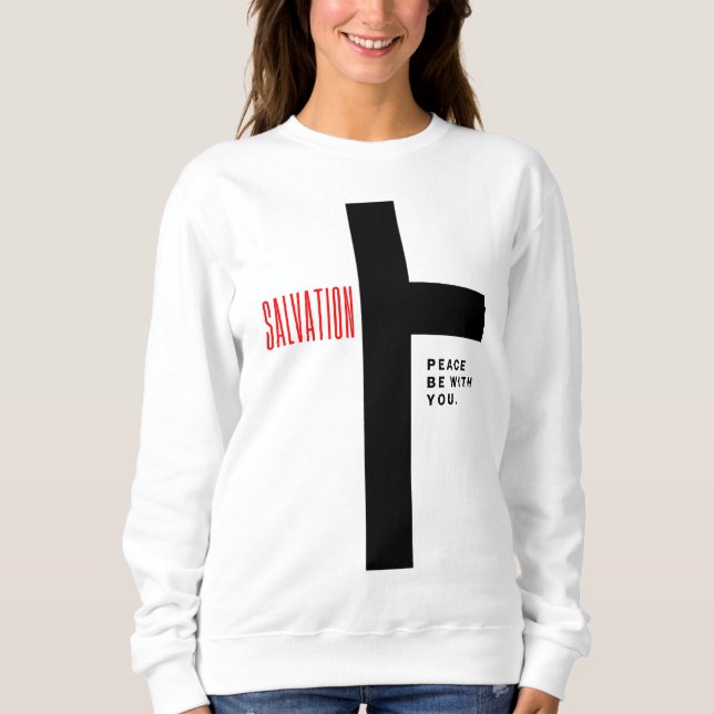 Vitvit sötskjorta t shirt (Framsida)