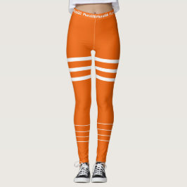 Vitworkout för orange av snyggt leggings