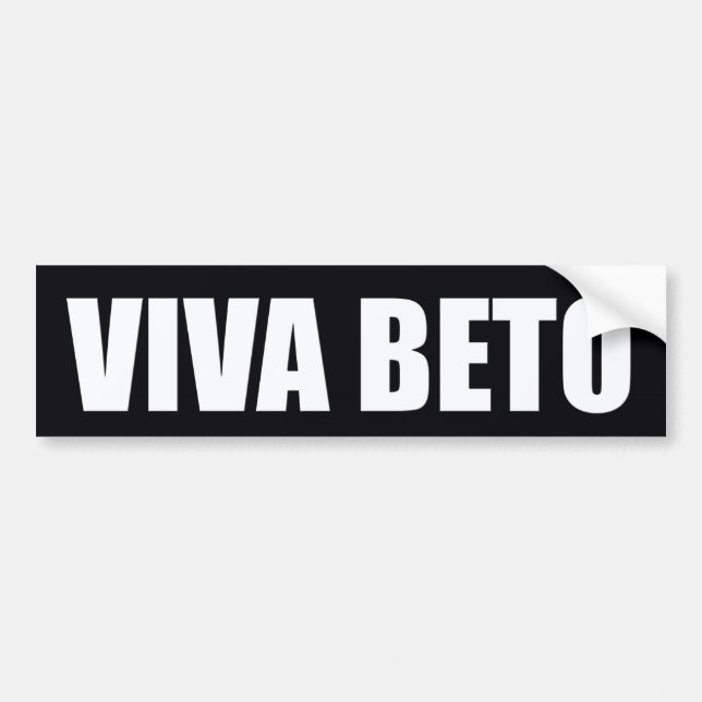Viva Beto O'rourke presidentUSA val 2020 Bildekal (Framsidan)