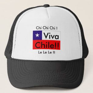 Viva Chile! ChiChiChi!  Le Le Le! Chile flagga Keps