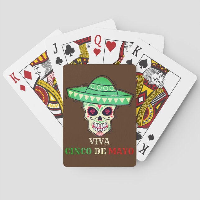 VIVA CINCO DE MAYO Lekskalle party presentidé Casinokort (Baksidan)