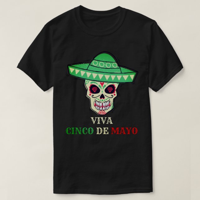 VIVA CINCO DE MAYO Lekskalle party presentidé T Shirt (Design framsida)