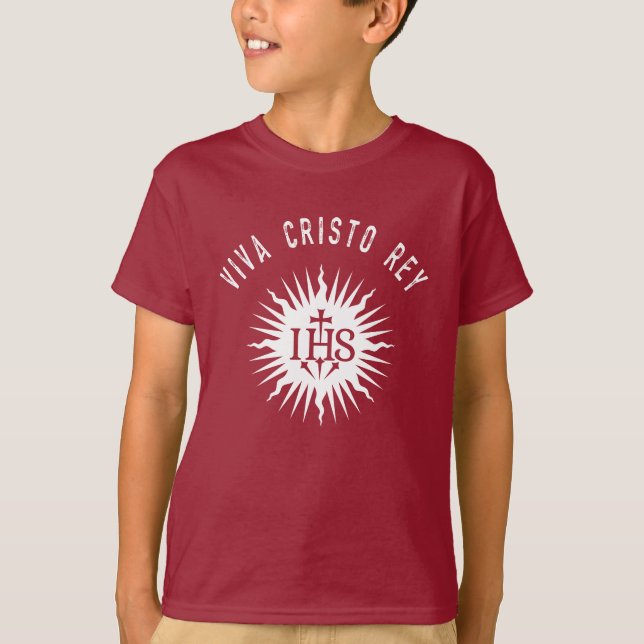 Viva Cristo Rey Catholic Cristeros Gift T Shirt (Framsida)