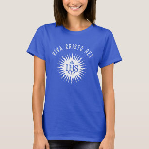 Viva Cristo Rey Catholic Cristeros Gift T Shirt