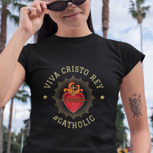 Viva Cristo Rey Catholic Cristeros Gift T Shirt