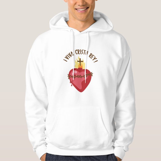 Viva Cristo Rey Hoodie (Framsida)