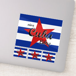 Viva Cuba Libre, Havanna, Fidel Castro, Che Guevar Klistermärken