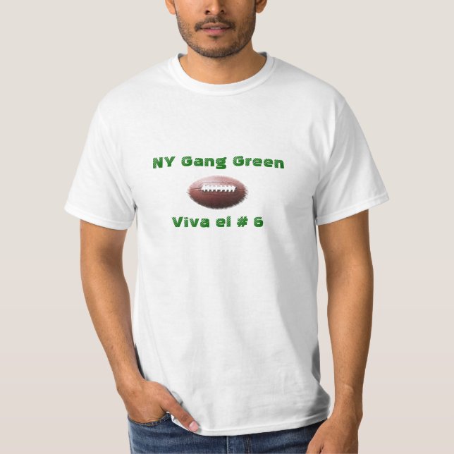 Viva el nr. 6 T-tröja för NY-ligagrönt T Shirt (Framsida)