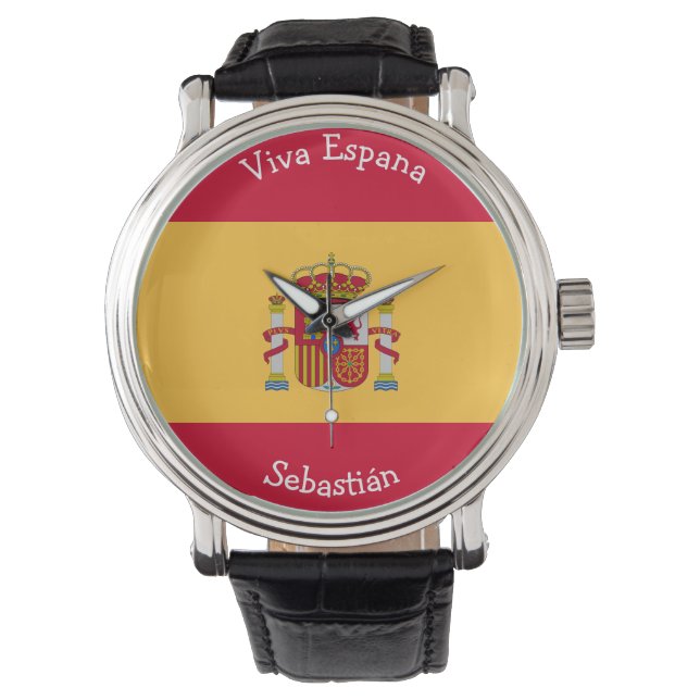 Viva Espana Flagga-grafik Armbandsur (Framsida)