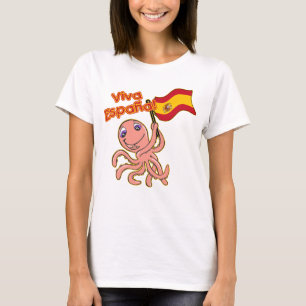 Viva Espana med bläckfiskfotbolltshirten Tröja