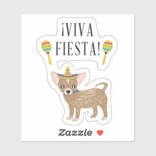 !Viva Fiesta! Chihuahua Klistermärken