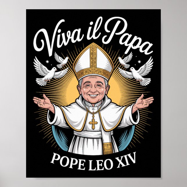 Viva Il Pappa Pope Leo Xiv 1 Poster (Framsidan)