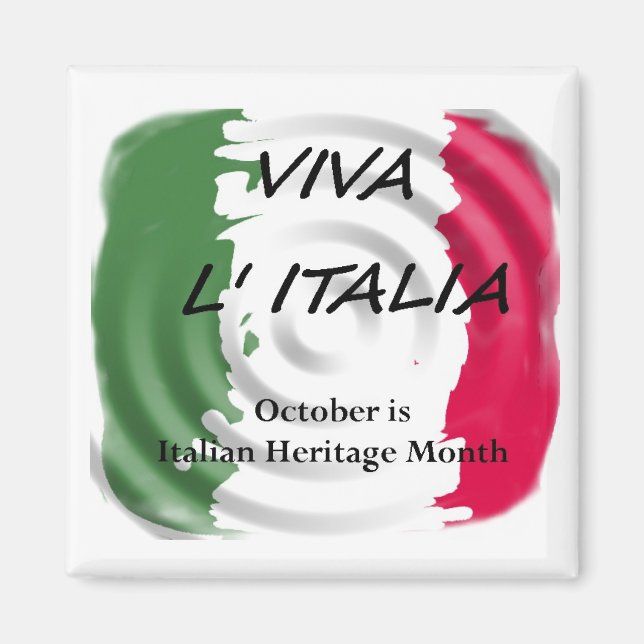 VIVA ITALIA Italienskt kulturarv Magnet (Framsidan)