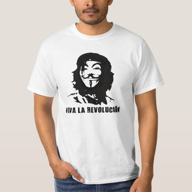 Viva La Anonymous Tee Shirt (Framsida)