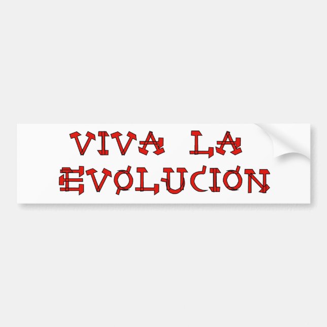 Viva La Evolucion Bildekal (Framsidan)