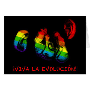Viva la evolucion! hälsningskort