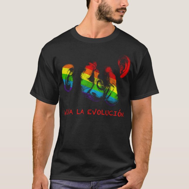 Viva la evolucion! tee shirt (Framsida)