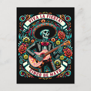 Viva La Fiesta! Cinco de Mayo design Vykort