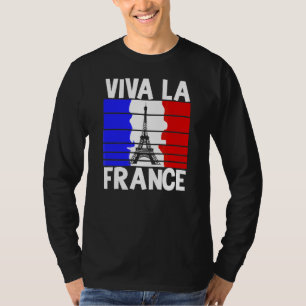 Viva La Frankrike Paris Home Kärlek Eiffel Torn T Shirt