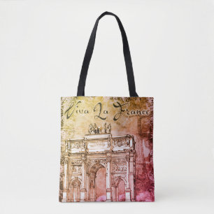 Viva La Frankrike Tote Bag Tygkasse