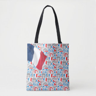 Viva La Frankrike Tote Bag Tygkasse