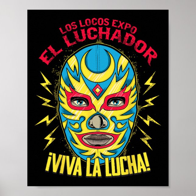 Viva La Lucha Mexico Black Women Cinco De Mayo Mex Poster (Framsidan)