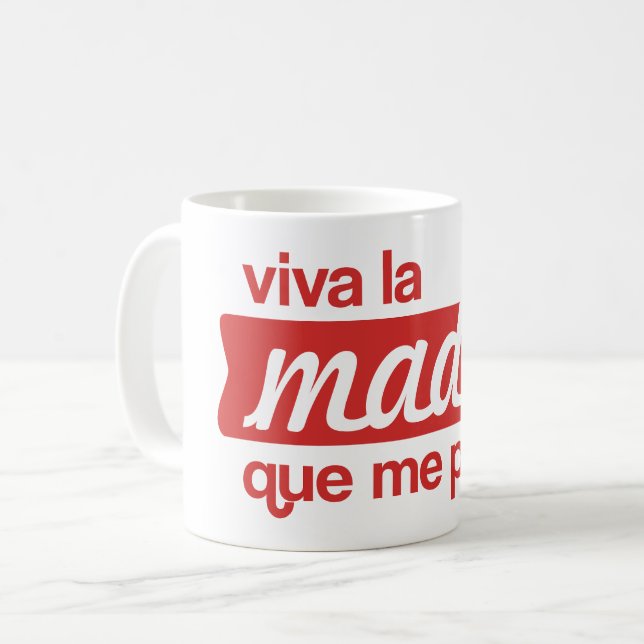 Viva la madre que me parió kaffemugg (Framsida vänster)
