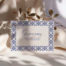 Viva La Novia Blue Talavera Bröllopsdusch