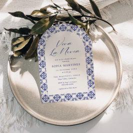 Viva La Novia Blue Talavera Möhippa Inbjudningar