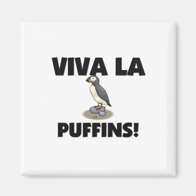 Viva La Puffins Magnet (Framsidan)