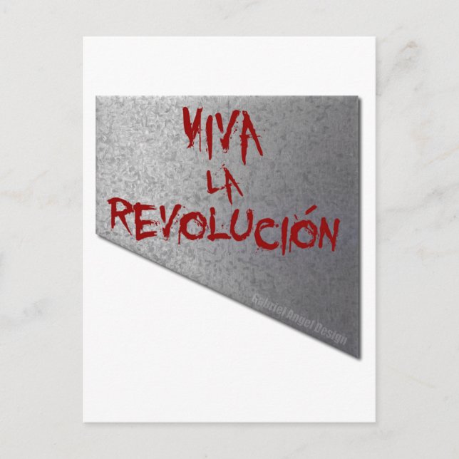 Viva la Revolucion Guillotine Vykort (Framsida)