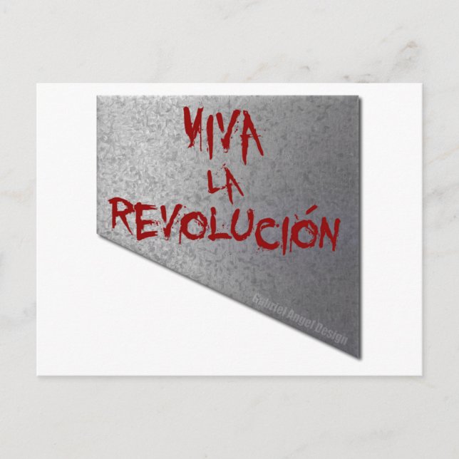 Viva la Revolucion Guillotine Vykort (Framsida)